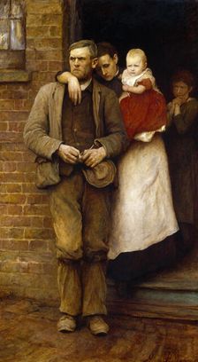 On Strike, 1891. Creator: Hubert von Herkomer