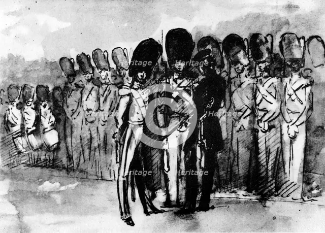 'On Parade', (1930).Artist: Constantin Guys