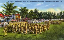 On Parade, Army Air Forces Technical Training Command, Miami Beach, Florida USA, 1942