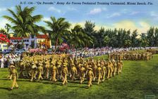 On Parade, Army Air Forces Technical Training Command, Miami Beach, Florida USA, 1942