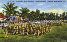 On Parade, Army Air Forces Technical Training Command, Miami Beach, Florida USA, 1942
