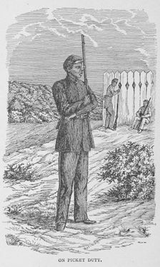 On picket duty, 1902. Creator: Unknown