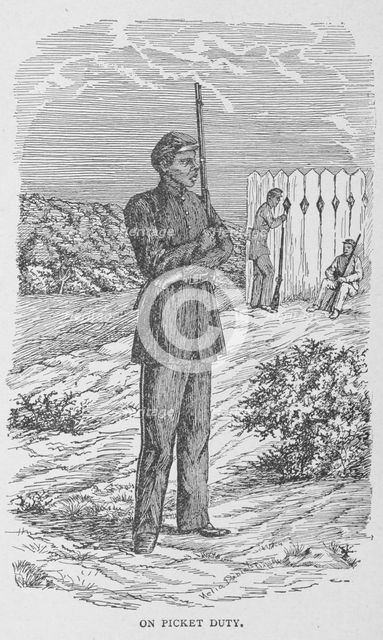 On picket duty, 1902. Creator: Unknown.