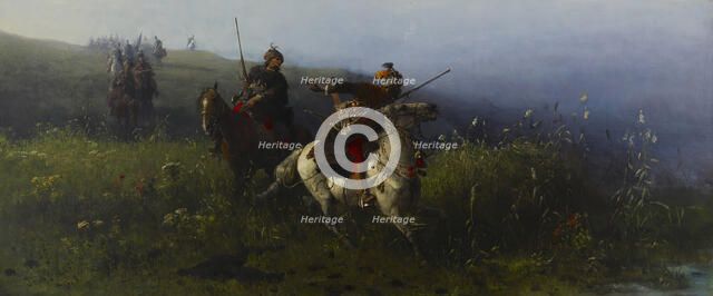 On Reconnaissance, 1876. Creator: Jozef Brandt.