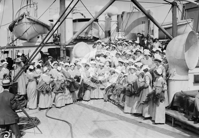 On "Red Cross", 1914 Sept. Creator: Bain News Service.