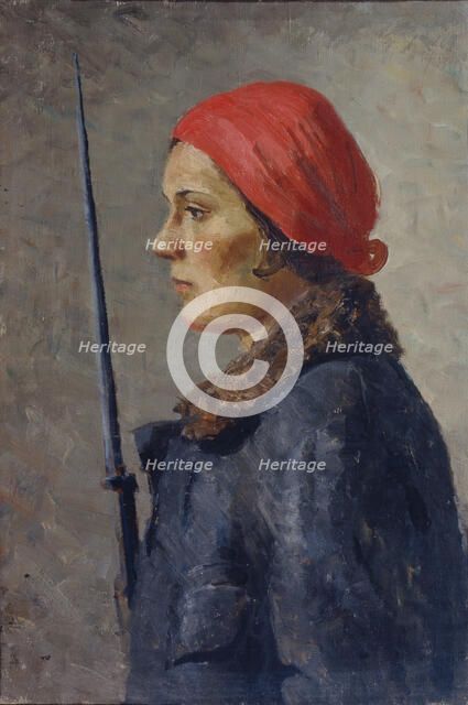 On Watch, 1930s. Creator: Ryazhsky, Georgi Georgievich (1895-1952).