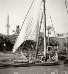 On the Mahmoudiyah Canal, Alexandria, Egypt, 20th century. Artist: J Dearden Holmes