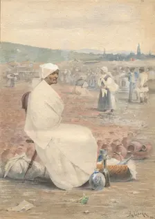 On the market in Myjava, 1886. Creator: Joza Uprka