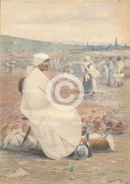 On the market in Myjava, 1886. Creator: Joza Uprka.