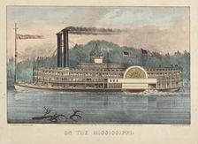 On the Mississippi, 1869. Creators: Nathaniel Currier, James Merritt Ives