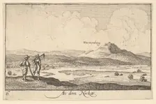 On the Neckar, 1635. Creator: Wenceslaus Hollar