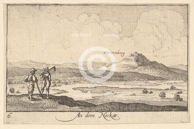 On the Neckar, 1635. Creator: Wenceslaus Hollar.