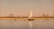 On the Nile, 1872. Creator: Sanford Robinson Gifford