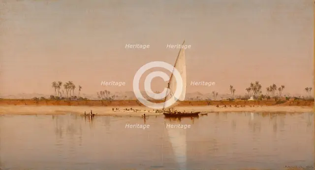 On the Nile, 1872. Creator: Sanford Robinson Gifford.