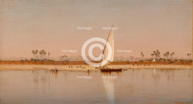 On the Nile, 1872. Creator: Sanford Robinson Gifford.