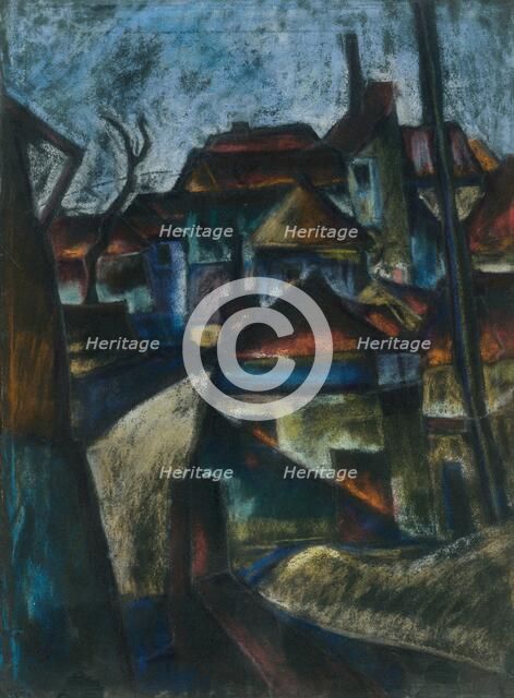 On the outskirts of the city, 1927. Creator: Konstantin Bauer.