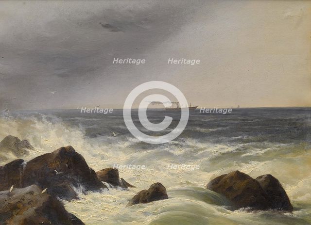 On the Atlantic, 19th century. Creator: Charles Lanman.