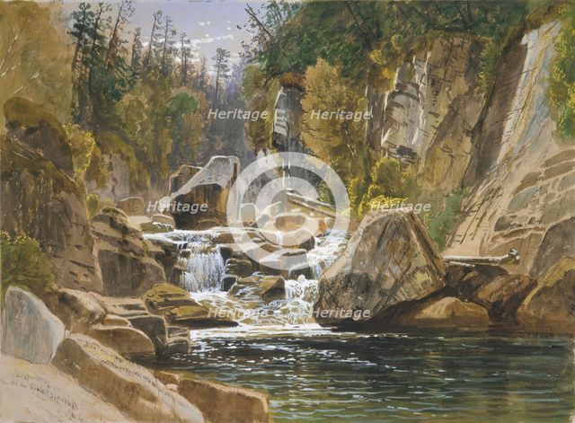 On the Ausable, 1869. Creator: James David Smillie.