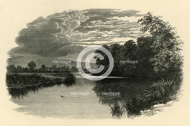 'On the Avon. Strensham Reach', c1890.  Creator: Unknown.