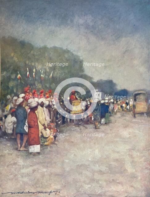'On the Alipur Road', 1903. Artist: Mortimer L Menpes.