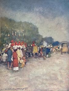 On the Alipur Road 1903. Artist: Mortimer L Menpes