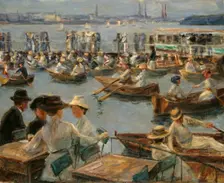 On the Alster in Hamburg, 1910. Artist: Liebermann, Max (1847-1935)
