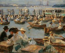 On the Alster in Hamburg, 1910. Artist: Liebermann, Max (1847-1935)