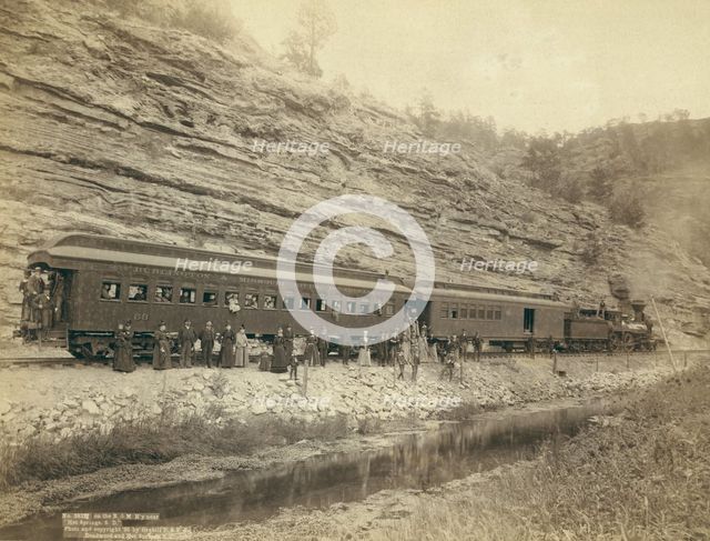 On the B[urlington] and M[issouri River] R'y near "Hot Springs, SD", 1891. Creator: John C. H. Grabill.