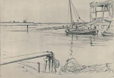 On the Bure, Great Yarmouth 1894, (1919). Artist: Frank Short