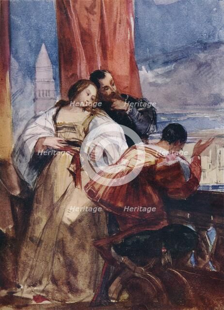'On the Balcony, Venice', c1826.