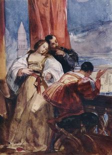 On the Balcony, Venice c1826