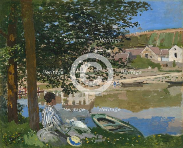 On the Bank of the Seine, Bennecourt, 1868. Creator: Claude Monet.