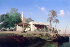 On the Banks of the Nile 19th century. Artist: Prosper Georges Antoine Marilhat