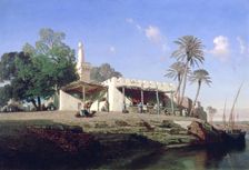 On the Banks of the Nile 19th century. Artist: Prosper Georges Antoine Marilhat