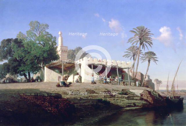 'On the Banks of the Nile', 19th century. Artist: Prosper Georges Antoine Marilhat