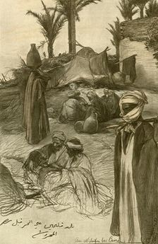 On the banks of the Nile at Cairo, 1898. Creator: Christian Wilhelm Allers