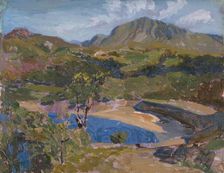 On the Barmouth Estuary 1893-1934. Artist: Christopher Williams