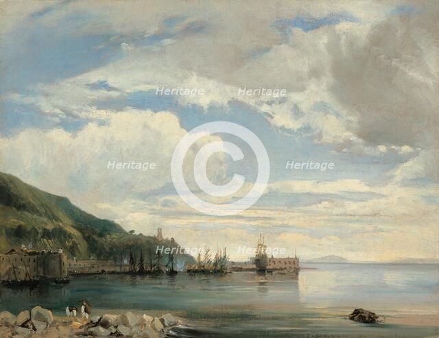 On the Bay of Naples, c. 1830. Creator: Léon-François-Antoine Fleury.