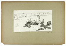 On the Beach, 1889–90. Creator: Georges William Thornley