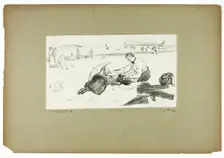 On the Beach, 1889–90. Creator: Georges William Thornley