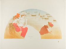 On the Beach, 1900. Creator: Theophile Alexandre Steinlen