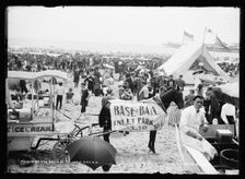 On the beach at Atlantic City, N.J., between 1900 and 1906. Creator: Unknown