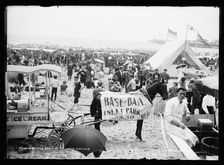 On the beach at Atlantic City, N.J., between 1900 and 1906. Creator: Unknown