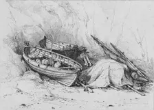 On The Beach at Cromer c1828. Creator: Edward William Cooke