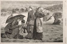 On the Beach at Long Branch - The Children's Hour, 1874. Creator: Winslow Homer (American, 1836-1910)