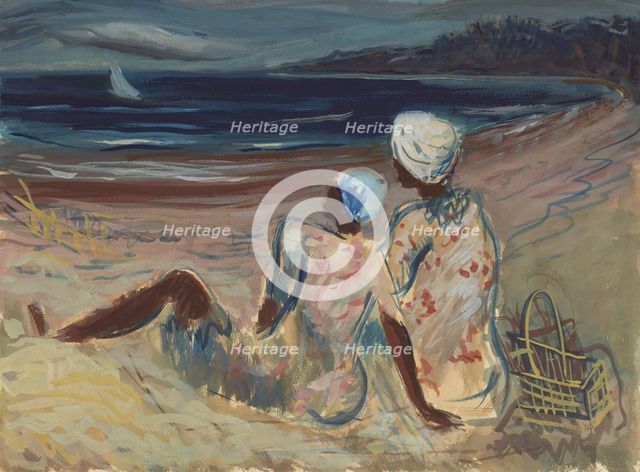 On the Beach, ca.1935 - 1943. Creator: Victor Laredo.