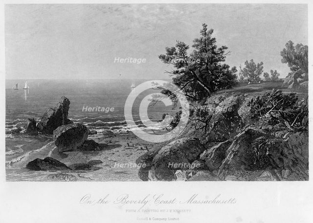 On the Beverly Coast, Massachusetts, 19th century.Artist: John Frederick Kensett