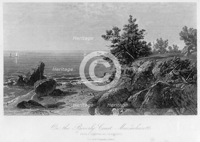 On the Beverly Coast, Massachusetts, 19th century.Artist: John Frederick Kensett