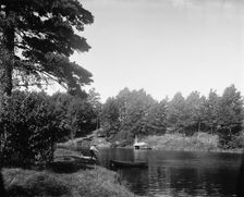 On the Black River near South Haven, Mich., between 1890 and 1901. Creator: Unknown