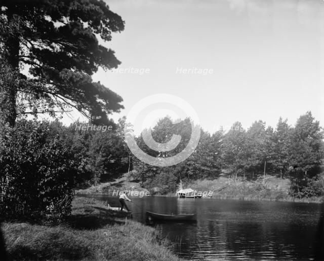 On the Black River near South Haven, Mich., between 1890 and 1901. Creator: Unknown.